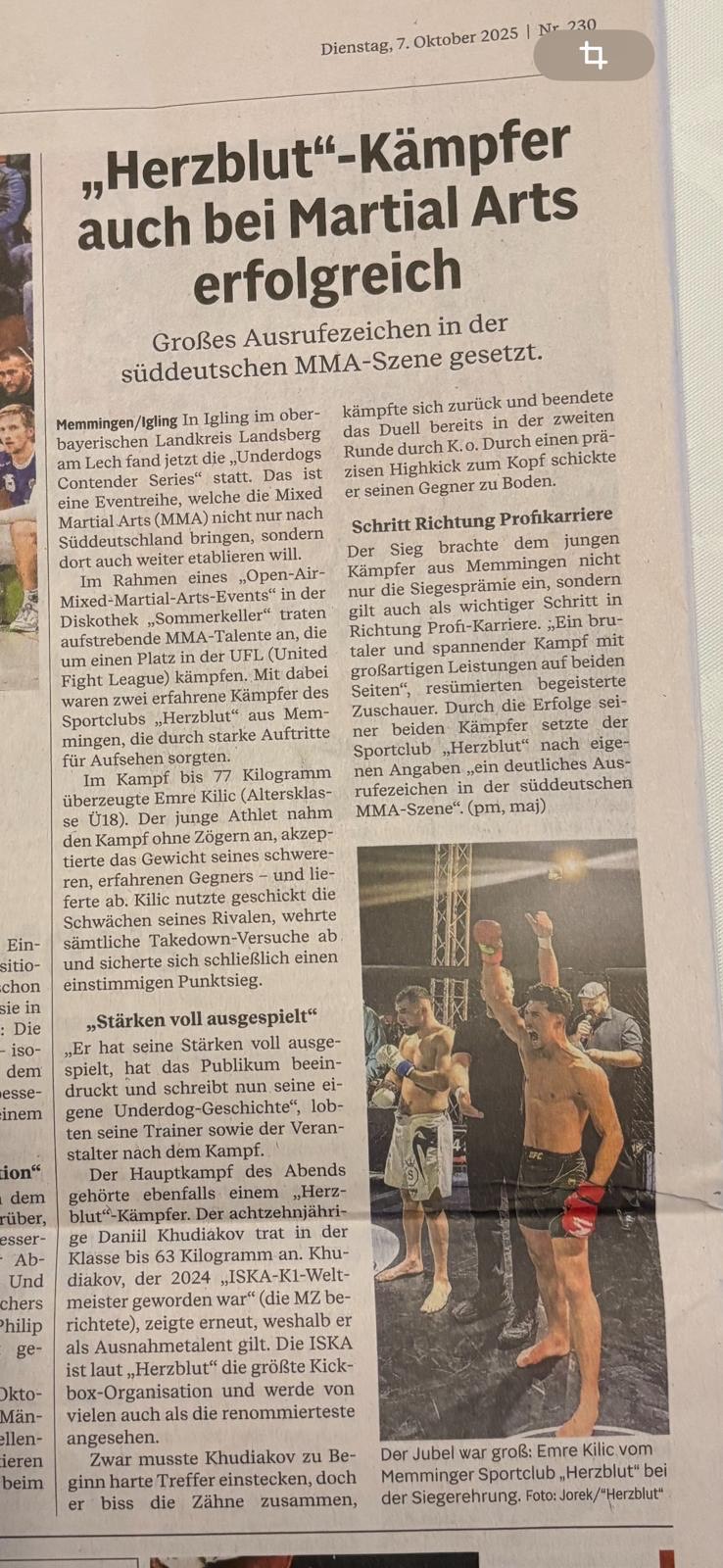 Zeitungsartikel 1025